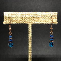 Summer Blue Sky Crystal Earrings