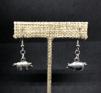 3-D Pig Earbobs