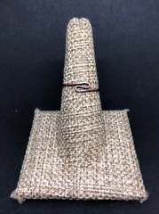 Antiqued Copper Zig Zag Ring