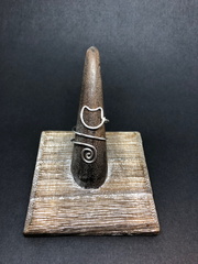 Silver Adjustable Cat Ring