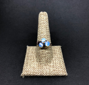 Copper Opalite Bead Cluster Ring