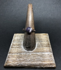 Copper Amethyst Solitaire Ring