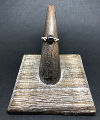 Silver Hematite Solitaire Ring