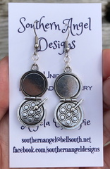 Makeup Compact Earrings
