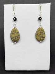 Sterling Silver Crazy Horse Jasper Dangles